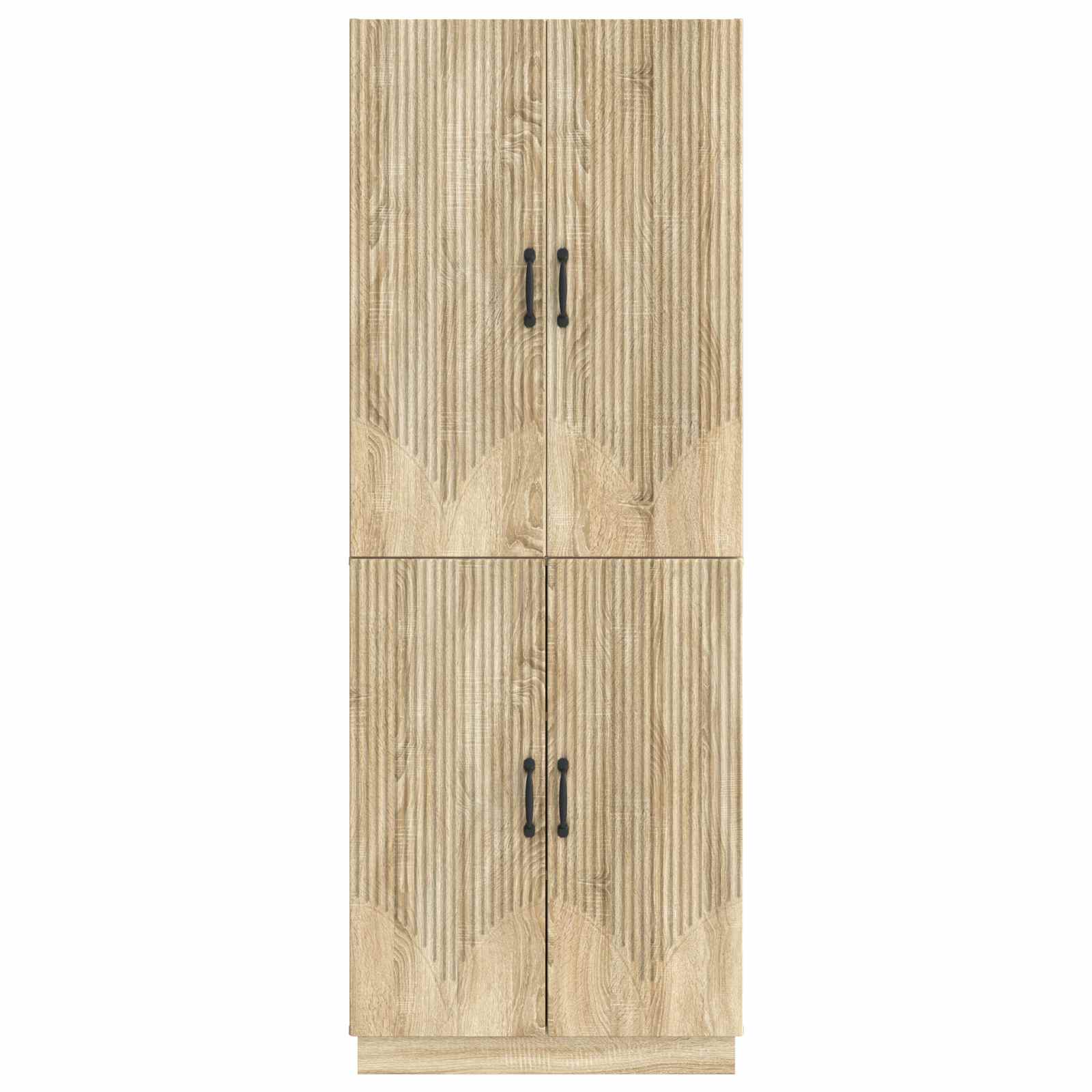 Σέτ Ντουλαπιών 2 pcs Sonoma Δρυς Επεξεργασμένο Ξύλο - Pakobazaar