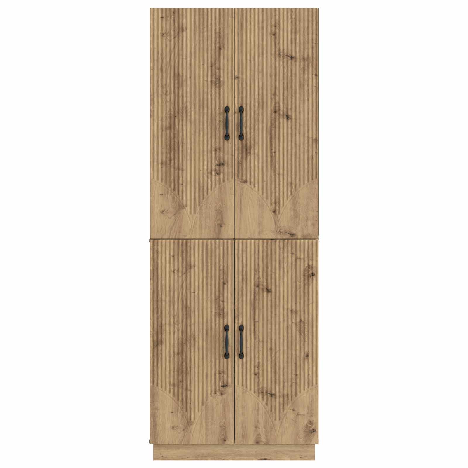 Σέτ Ντουλαπιών 2 pcs Artisan Δρυς Επεξεργασμένο Ξύλο - Pakobazaar
