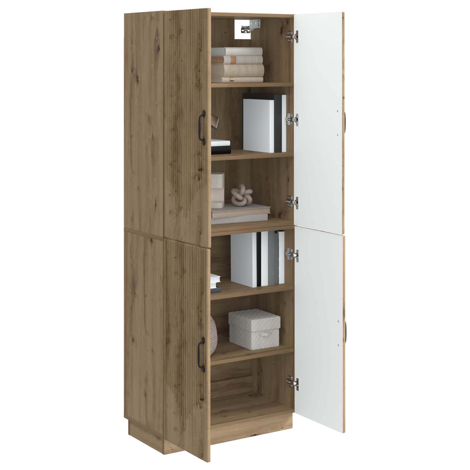 Σέτ Ντουλαπιών 2 pcs Artisan Δρυς Επεξεργασμένο Ξύλο - Pakobazaar