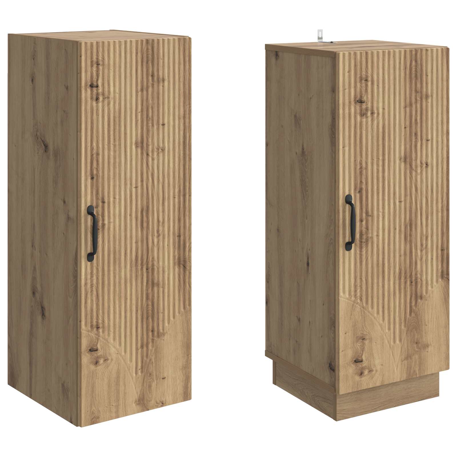 Σέτ Ντουλαπιών 2 pcs Artisan Δρυς Επεξεργασμένο Ξύλο - Pakobazaar