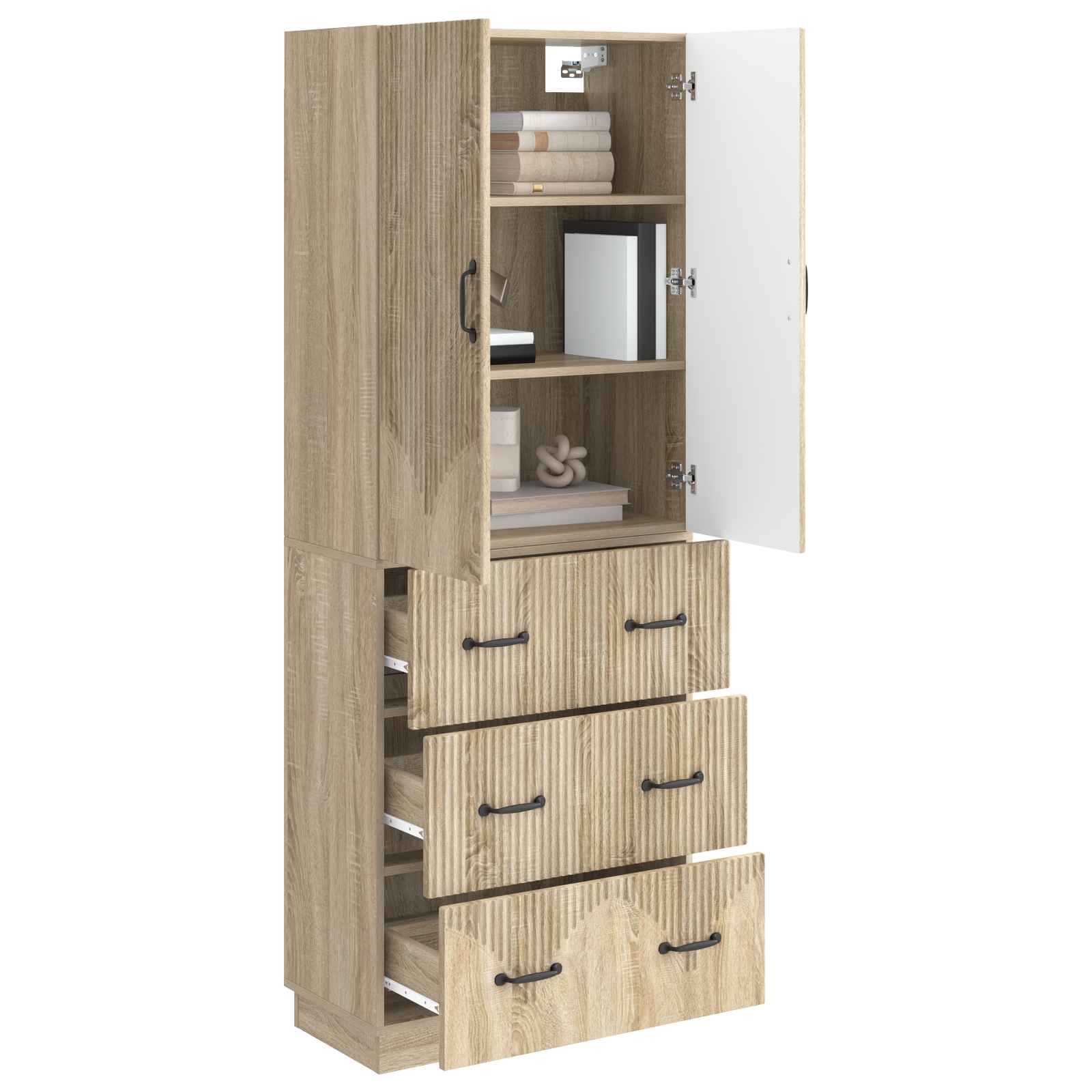 Σέτ Ντουλαπιών 2 pcs Sonoma Δρυς 66 x 34,5 x 87 εκ. - Pakobazaar