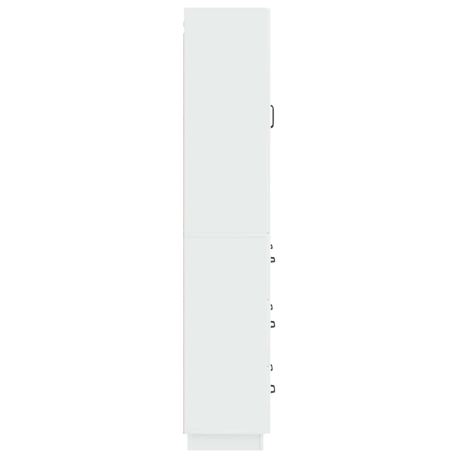 Σέτ Ντουλαπιών 2 pcs Γυαλιστερό Λευκό 66 x 34,5 x 87 εκ. - Pakobazaar