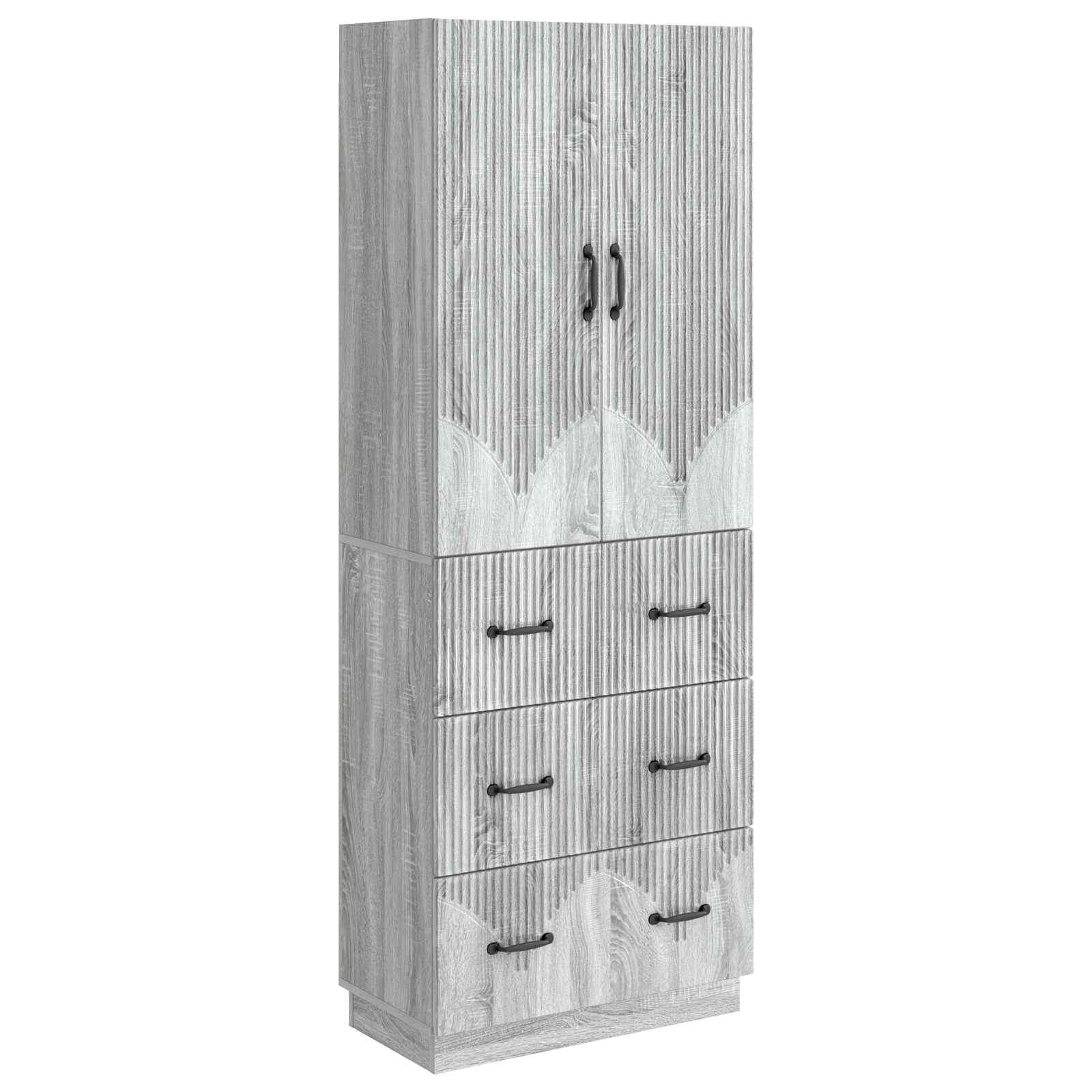 Σέτ Ντουλαπιών 2 pcs Γκρι Sonoma 66 x 34,5 x 87 εκ. - Pakobazaar