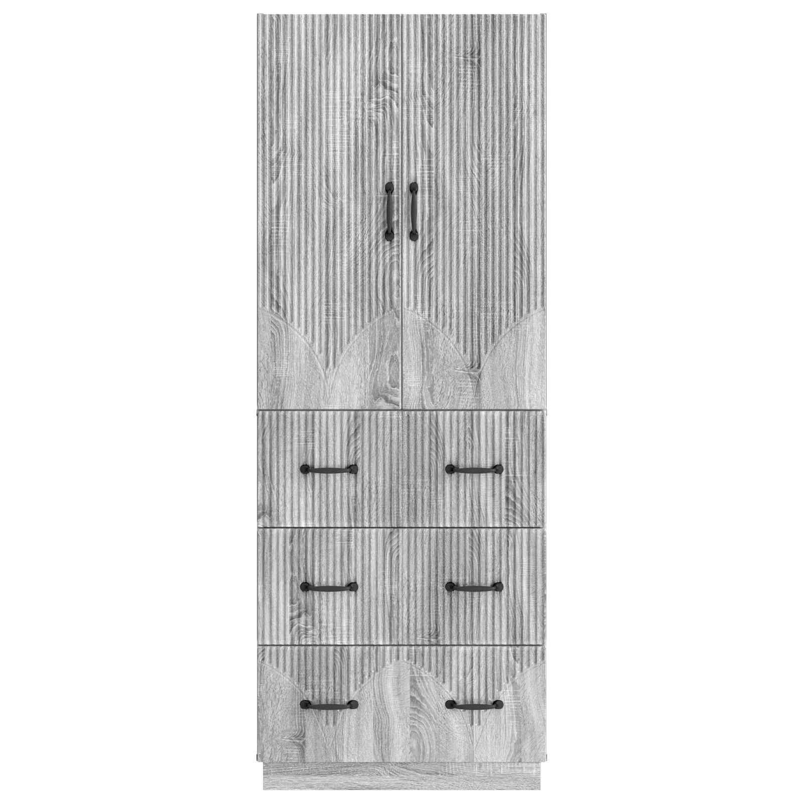 Σέτ Ντουλαπιών 2 pcs Γκρι Sonoma 66 x 34,5 x 87 εκ. - Pakobazaar