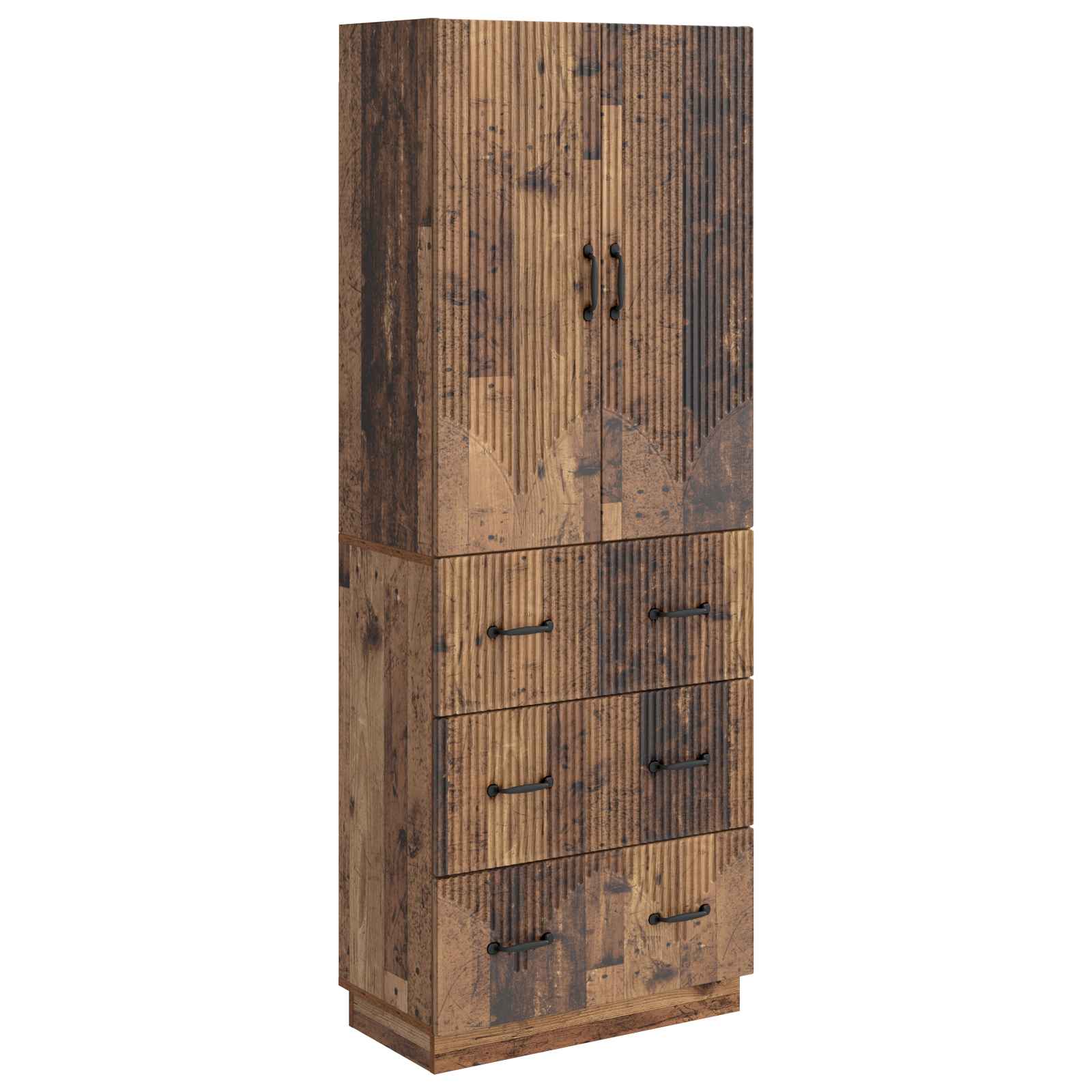 Σέτ Ντουλαπιών 2 pcs Παλαιωμένο ξύλο 66 x 34,5 x 87 εκ. - Pakobazaar