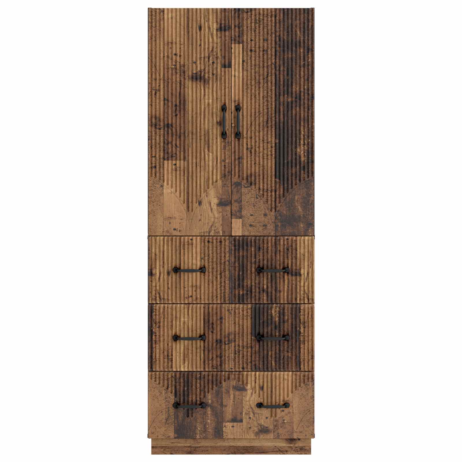 Σέτ Ντουλαπιών 2 pcs Παλαιωμένο ξύλο 66 x 34,5 x 87 εκ. - Pakobazaar