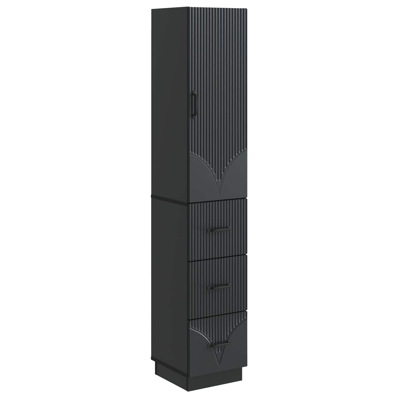 Σέτ Ντουλαπιών 2 pcs Μαύρο 33 x 34,5 x 87 εκ. - Pakobazaar