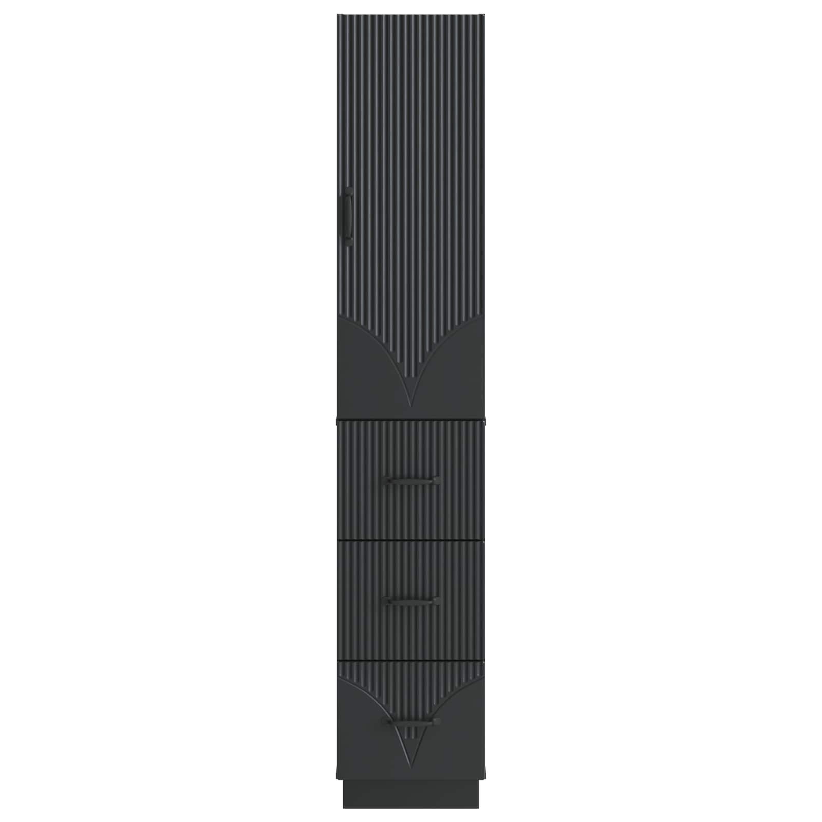 Σέτ Ντουλαπιών 2 pcs Μαύρο 33 x 34,5 x 87 εκ. - Pakobazaar