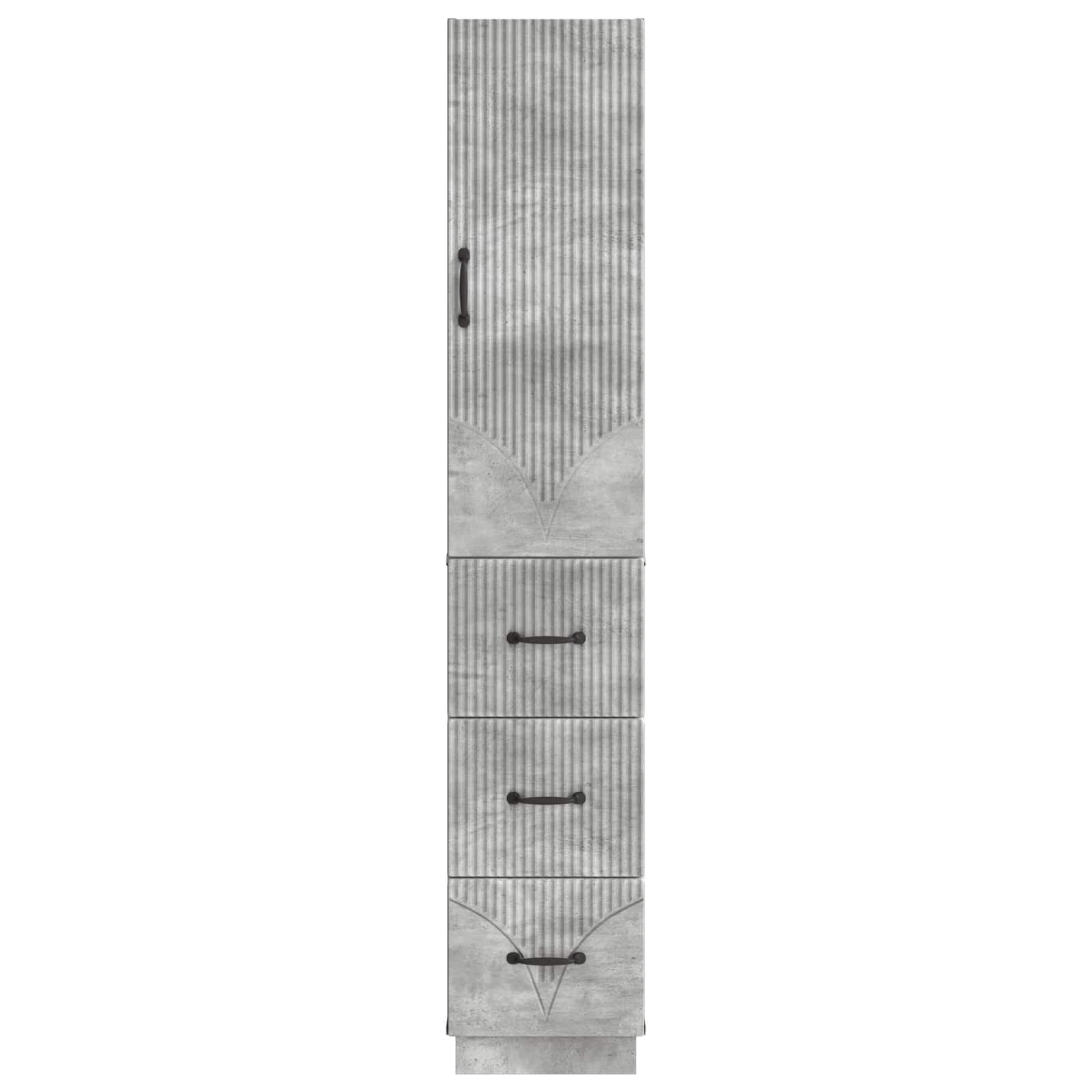 Σέτ Ντουλαπιών 2 pcs Γκρι Σκυροδέματος 33 x 34,5 x 87 εκ. - Pakobazaar