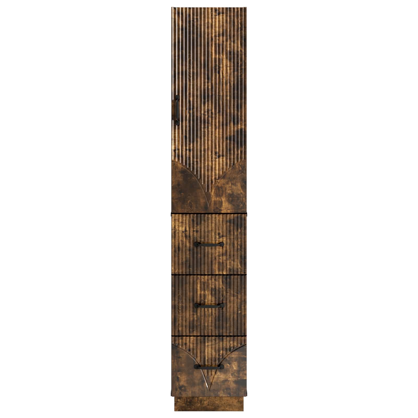 Σέτ Ντουλαπιών 2 pcs Καπνισμένο Ξύλο Δρυός 33 x 34,5 x 87 εκ. - Pakobazaar