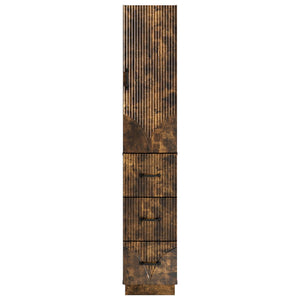 Σέτ Ντουλαπιών 2 pcs Καπνισμένο Ξύλο Δρυός 33 x 34,5 x 87 εκ. - Pakobazaar