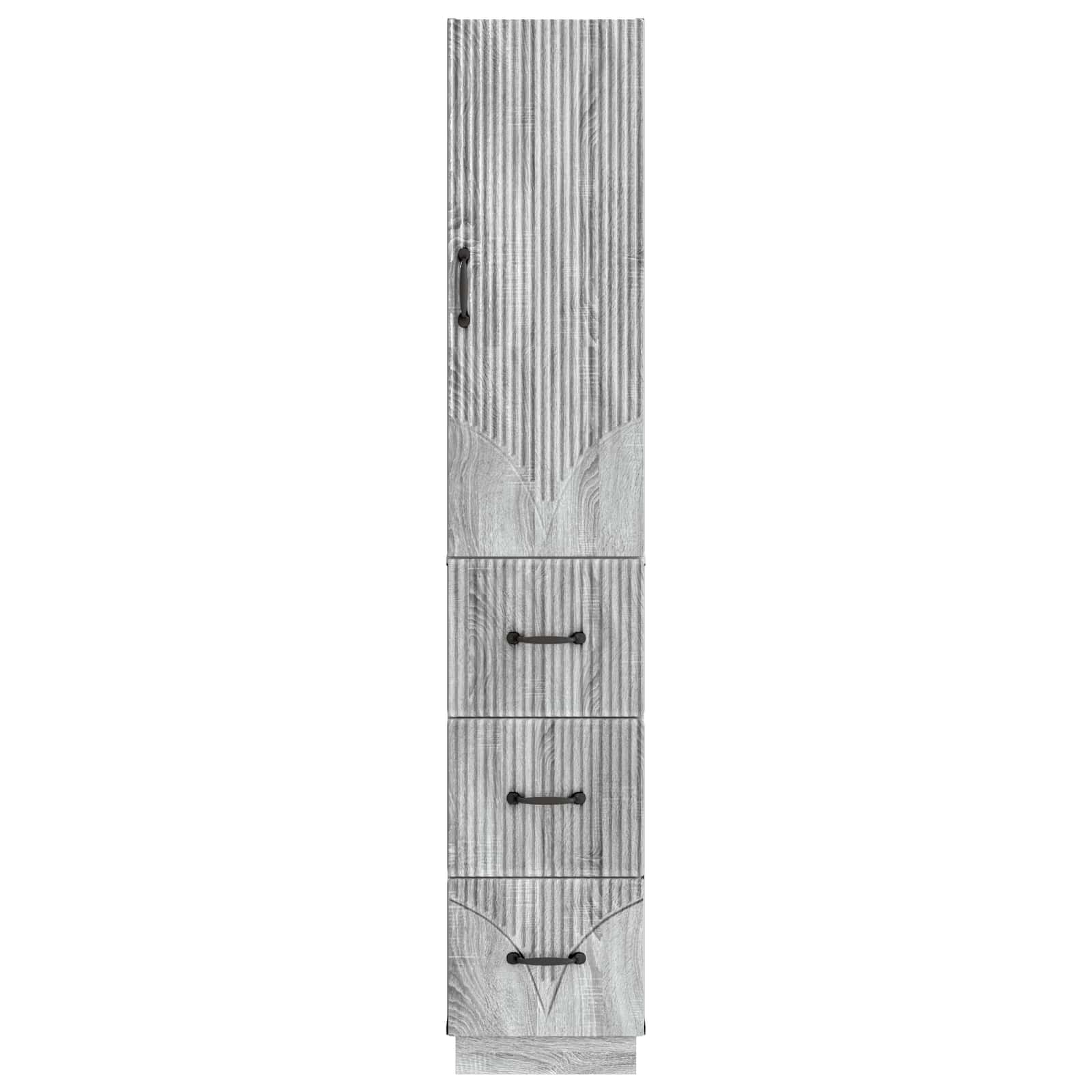 Σέτ Ντουλαπιών 2 pcs Γκρι Sonoma 33 x 34,5 x 87 εκ. - Pakobazaar