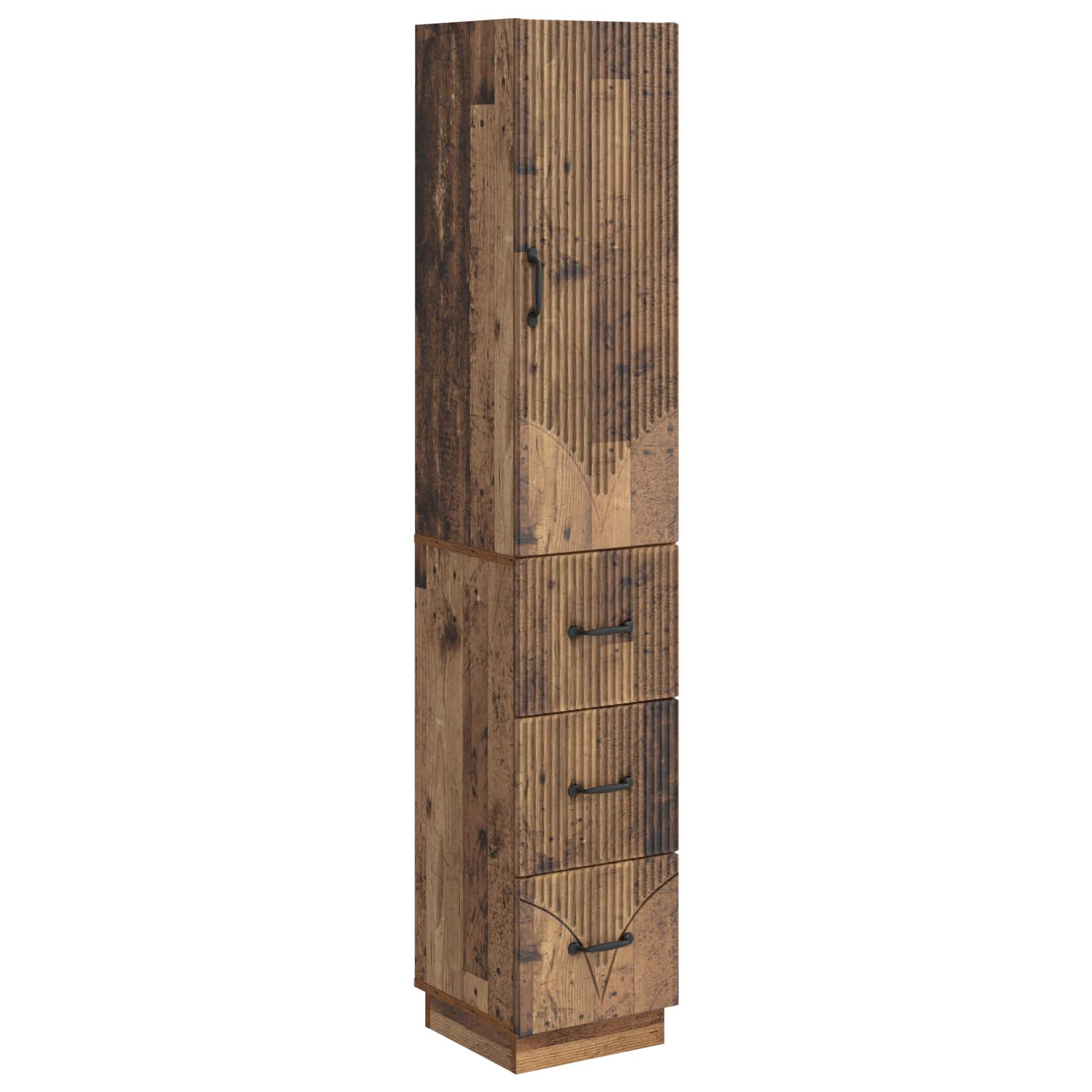 Σέτ Ντουλαπιών 2 pcs Παλαιωμένο ξύλο 33 x 34,5 x 87 εκ. - Pakobazaar