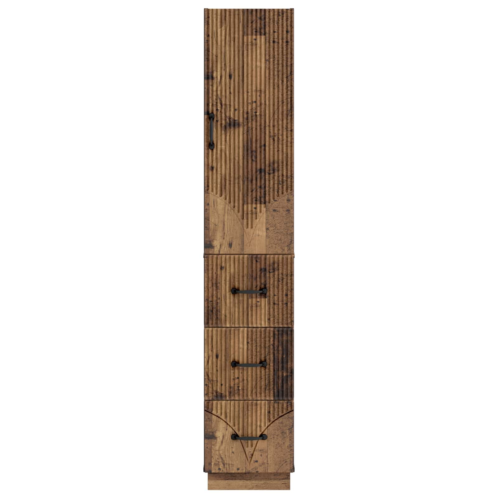 Σέτ Ντουλαπιών 2 pcs Παλαιωμένο ξύλο 33 x 34,5 x 87 εκ. - Pakobazaar