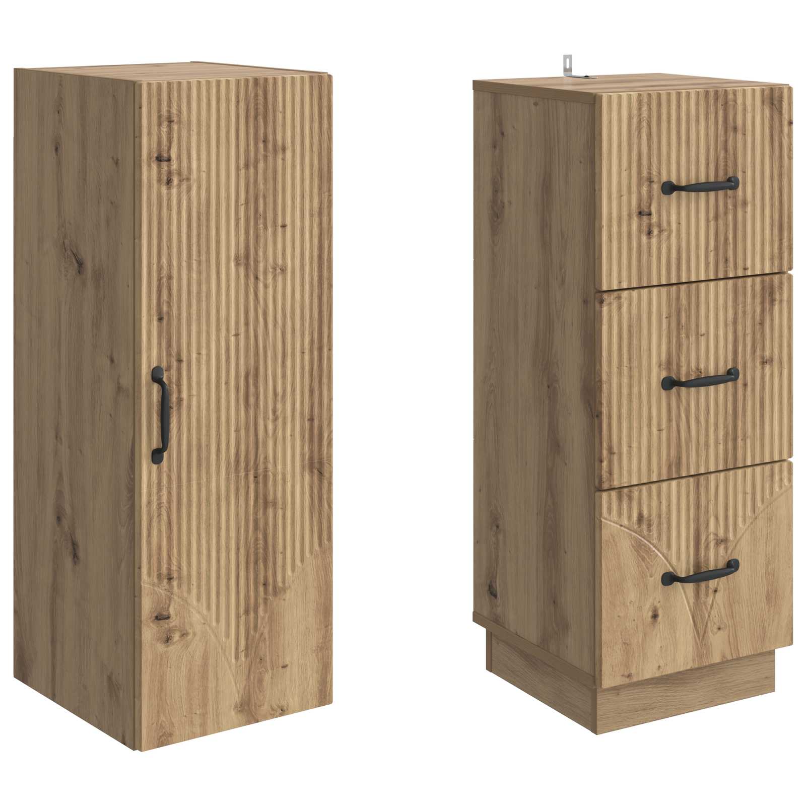 Σέτ Ντουλαπιών 2 pcs Artisan Δρυς 33 x 34,5 x 87 εκ. - Pakobazaar