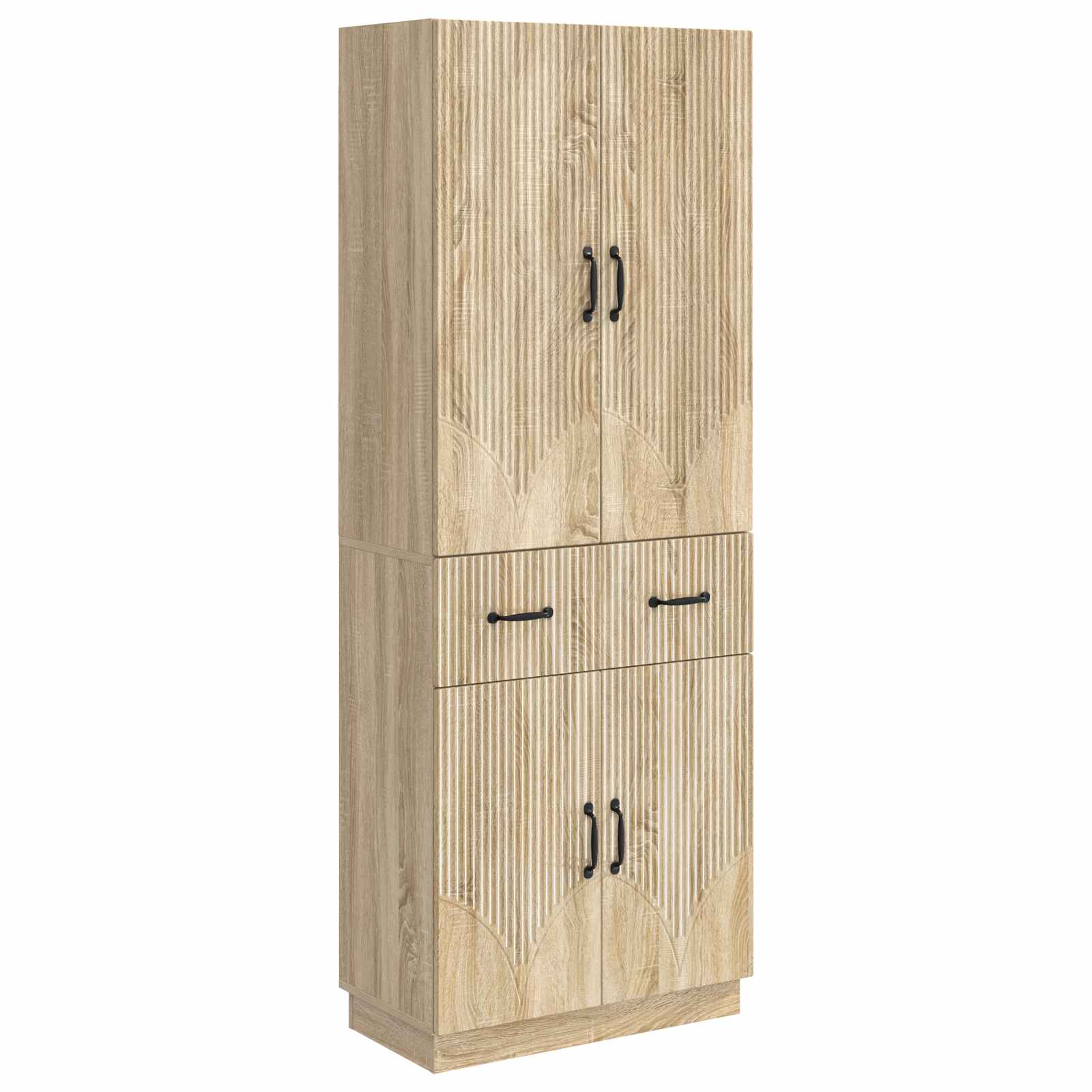 Σέτ Ντουλαπιών 2 pcs Sonoma Δρυς Επεξεργασμένο Ξύλο - Pakobazaar