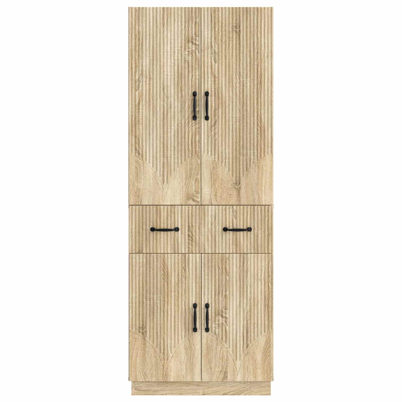 Σέτ Ντουλαπιών 2 pcs Sonoma Δρυς Επεξεργασμένο Ξύλο - Pakobazaar