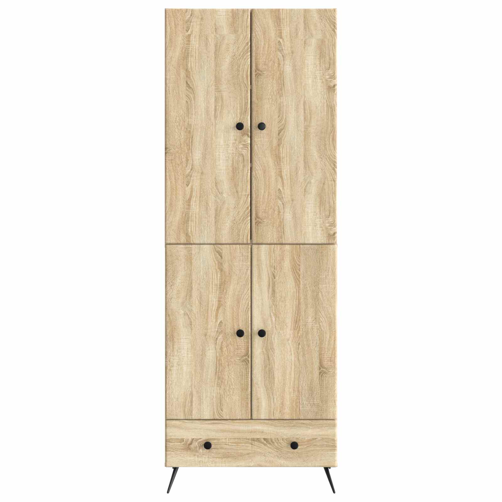 Σέτ Ντουλαπιών 2 pcs Sonoma Δρυς Επεξεργασμένο Ξύλο - Pakobazaar