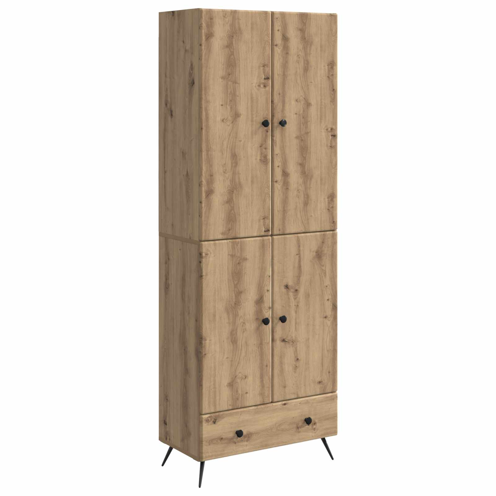 Σέτ Ντουλαπιών 2 pcs Artisan Δρυς Επεξεργασμένο Ξύλο - Pakobazaar