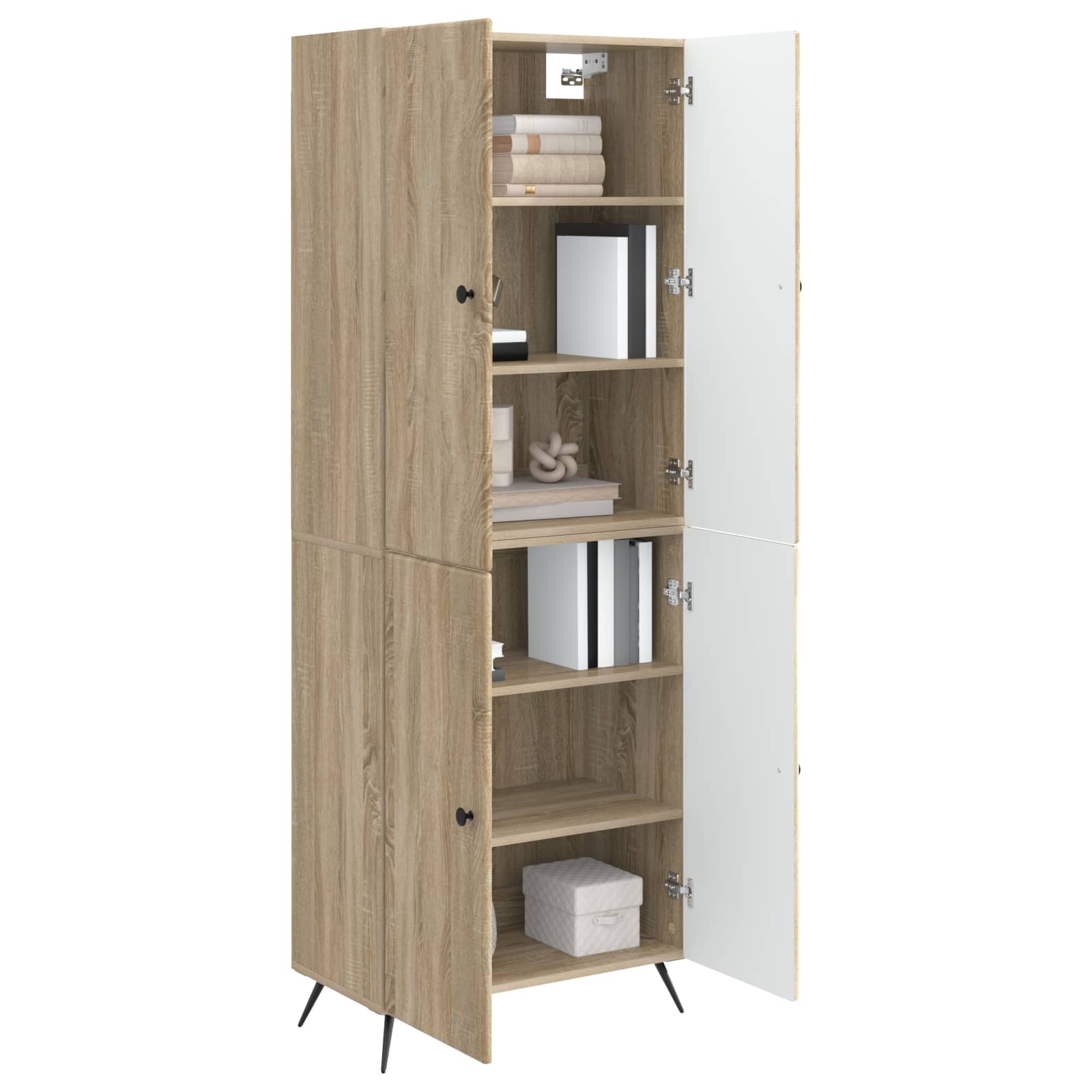 Σέτ Ντουλαπιών 2 pcs Sonoma Δρυς Επεξεργασμένο Ξύλο - Pakobazaar