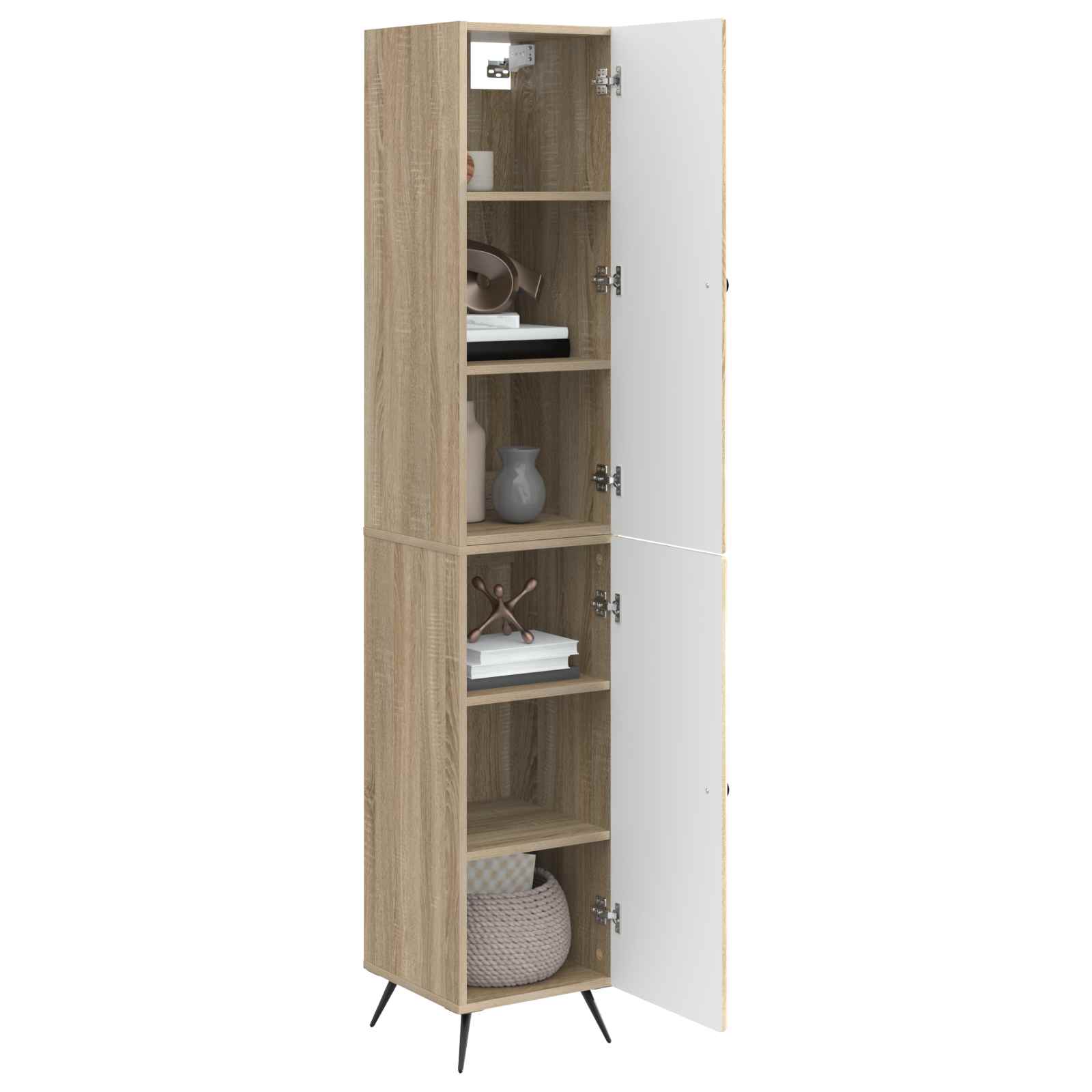 Σέτ Ντουλαπιών 2 pcs Sonoma Δρυς Επεξεργασμένο Ξύλο - Pakobazaar