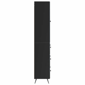 Σέτ Ντουλαπιών 2 pcs Μαύρο 66 x 34,5 x 90 εκ Επεξεργασμένο Ξύλο - Pakobazaar