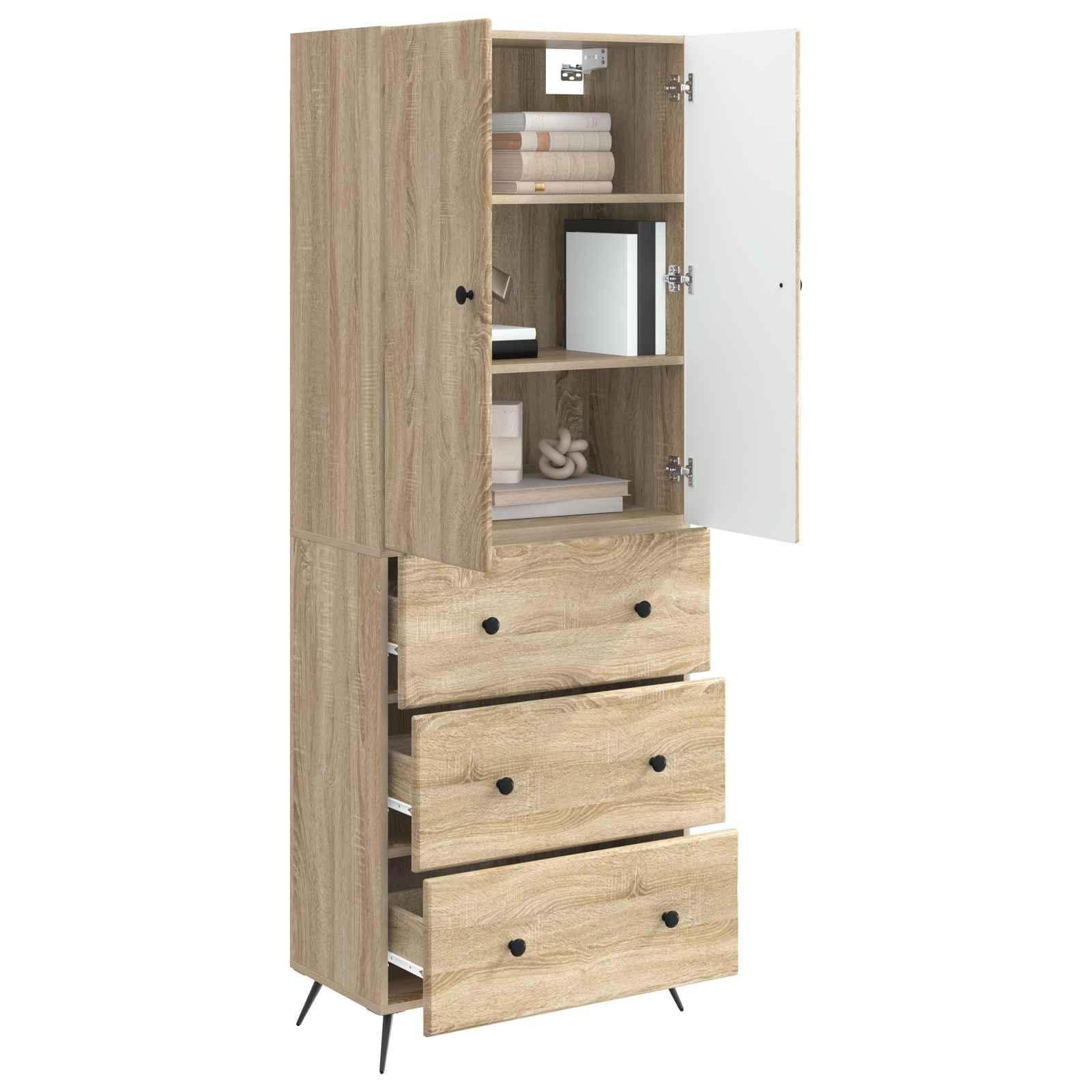 Σέτ Ντουλαπιών 2 pcs Sonoma Δρυς 66 x 34,5 x 90 εκ - Pakobazaar
