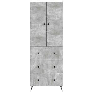 Σέτ Ντουλαπιών 2 pcs Γκρι Σκυροδέματος 66 x 34,5 x 90 εκ - Pakobazaar