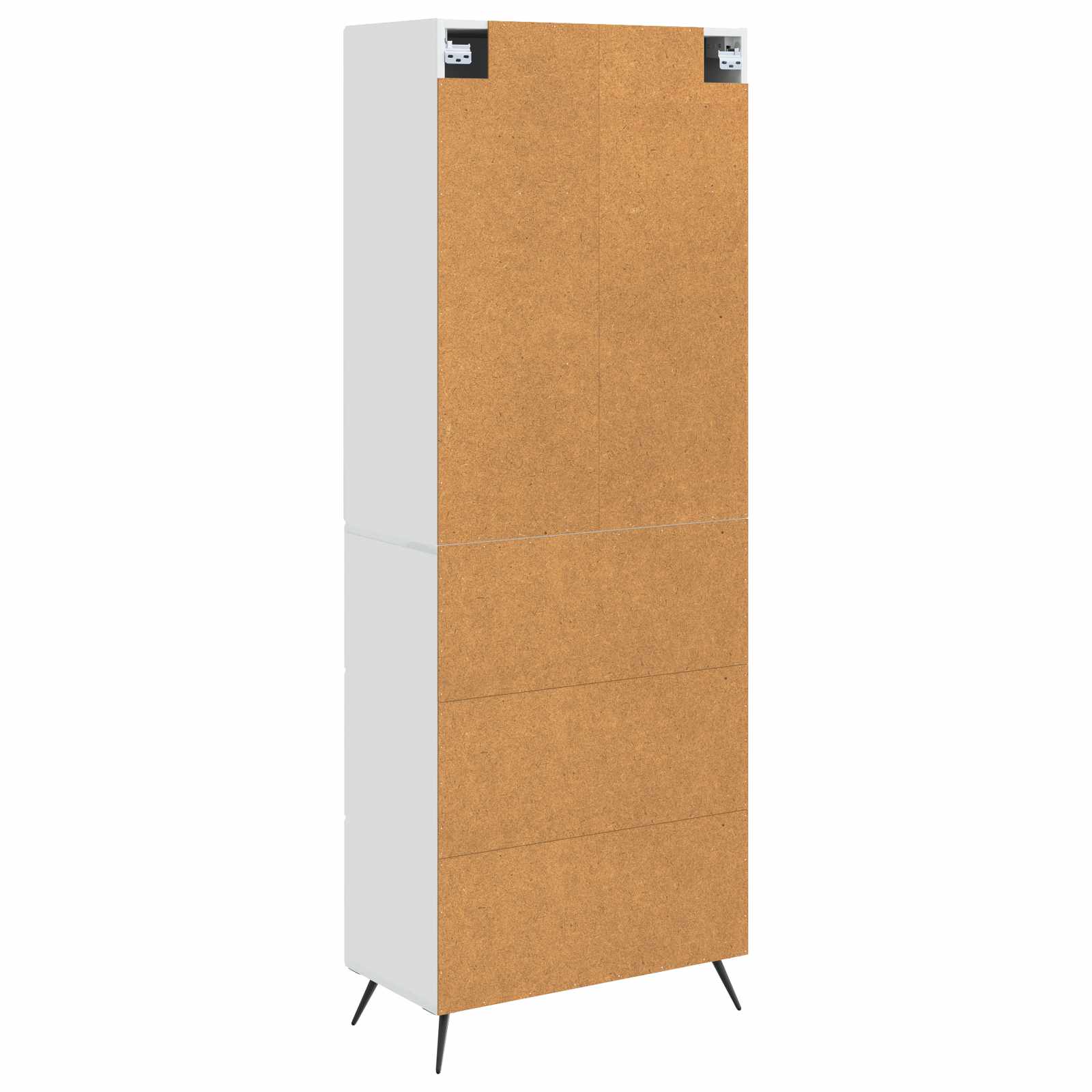 Σέτ Ντουλαπιών 2 pcs Γυαλιστερό Λευκό 66 x 34,5 x 90 εκ - Pakobazaar