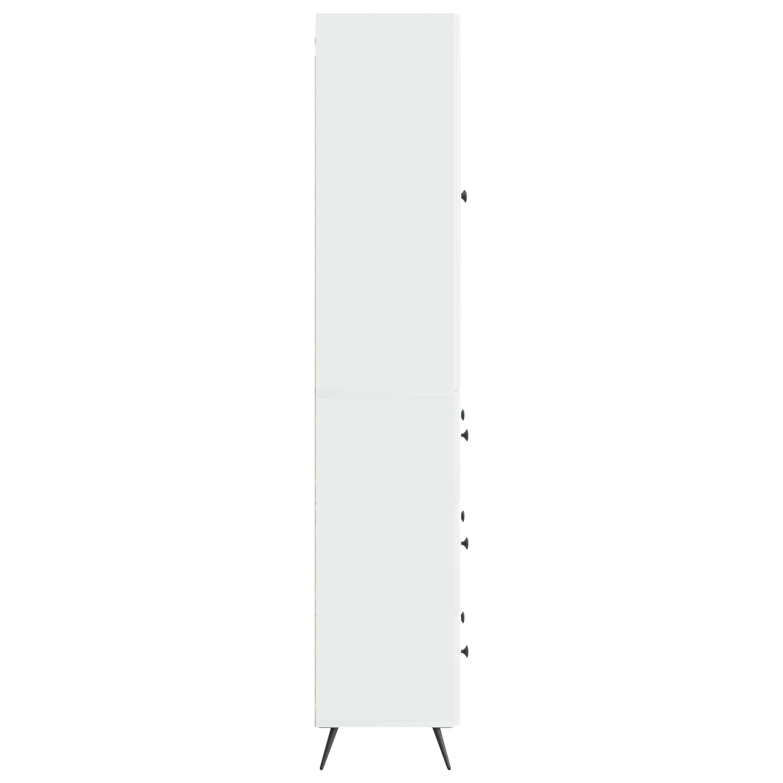 Σέτ Ντουλαπιών 2 pcs Γυαλιστερό Λευκό 66 x 34,5 x 90 εκ - Pakobazaar