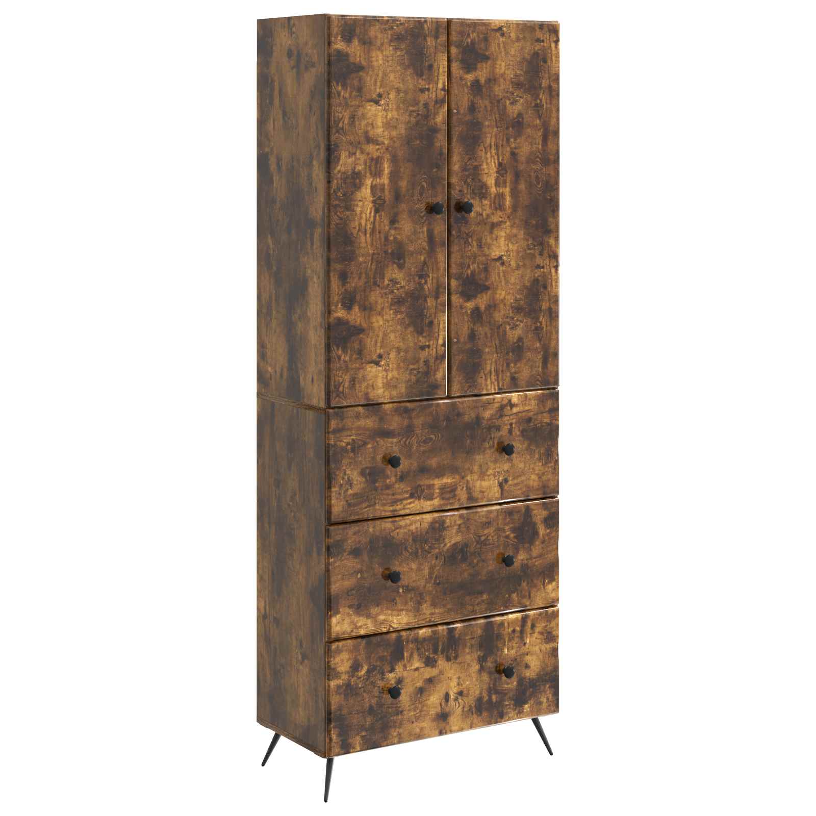 Σέτ Ντουλαπιών 2 pcs Καπνισμένο Ξύλο Δρυός 66 x 34,5 x 90 εκ - Pakobazaar