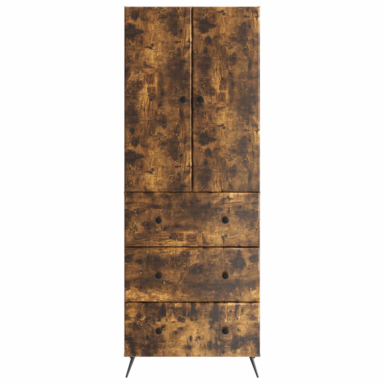Σέτ Ντουλαπιών 2 pcs Καπνισμένο Ξύλο Δρυός 66 x 34,5 x 90 εκ - Pakobazaar