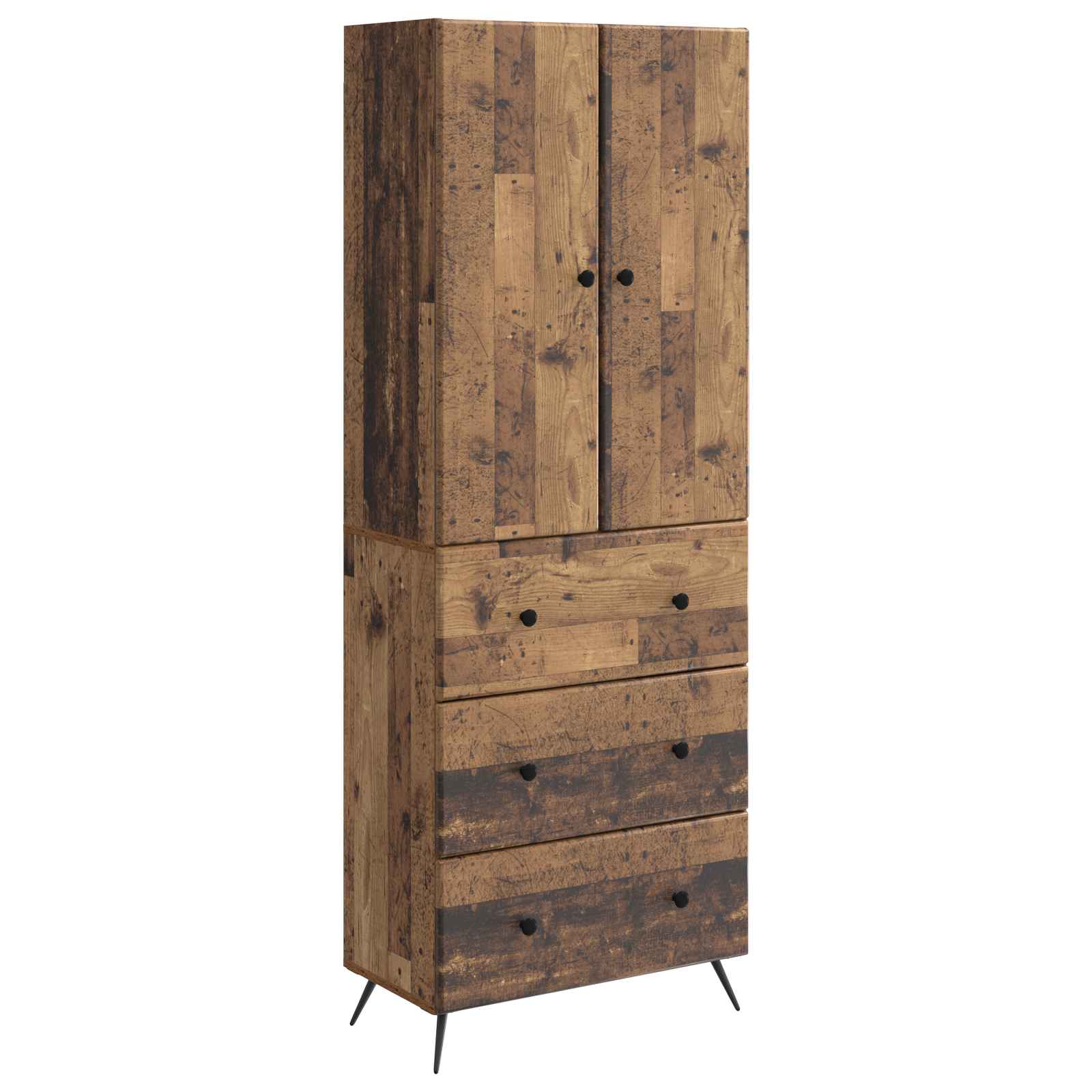 Σέτ Ντουλαπιών 2 pcs Παλαιωμένο ξύλο 66 x 34,5 x 90 εκ - Pakobazaar