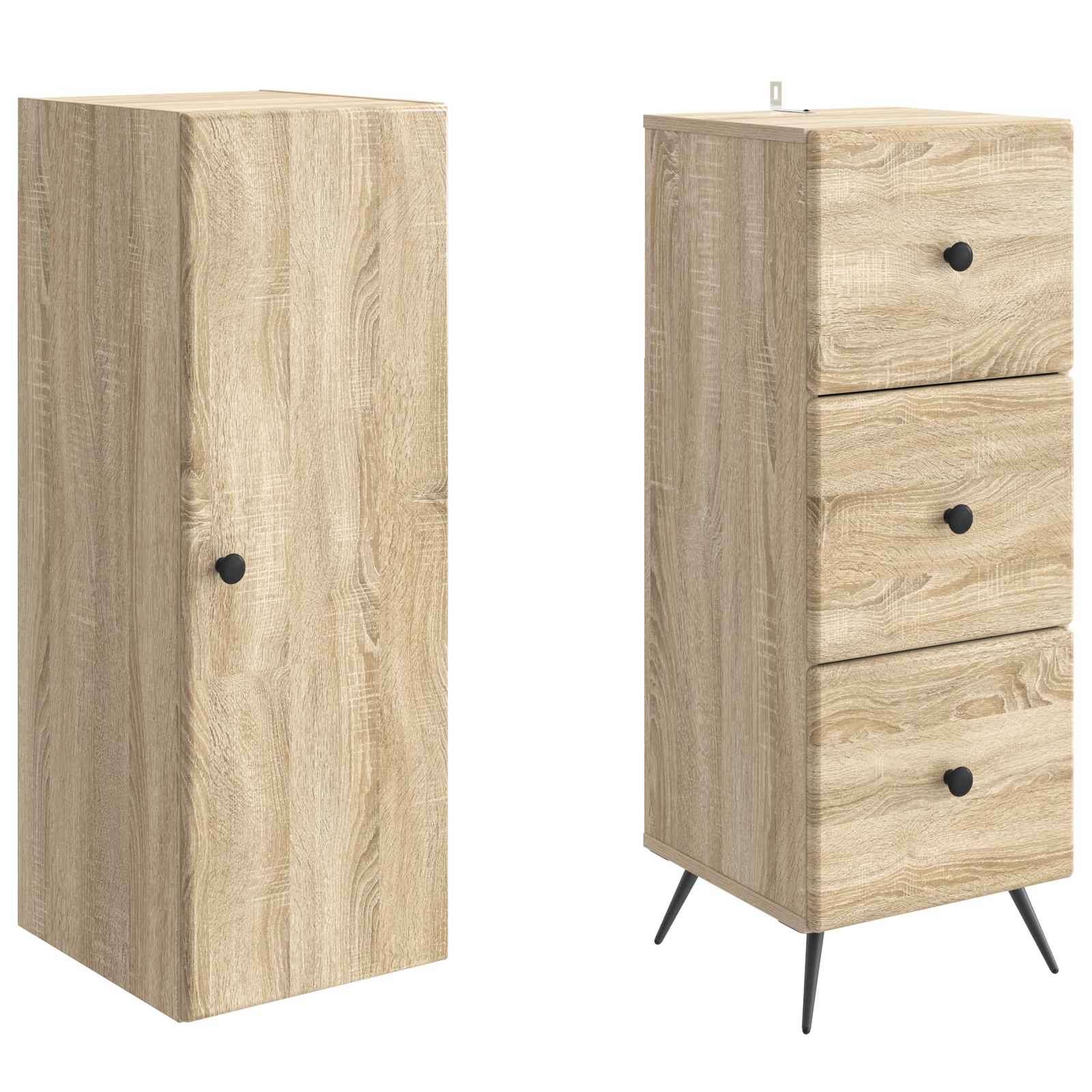 Σέτ Ντουλαπιών 2 pcs Sonoma Δρυς 34,5 x 34,5 x 90 εκ. - Pakobazaar