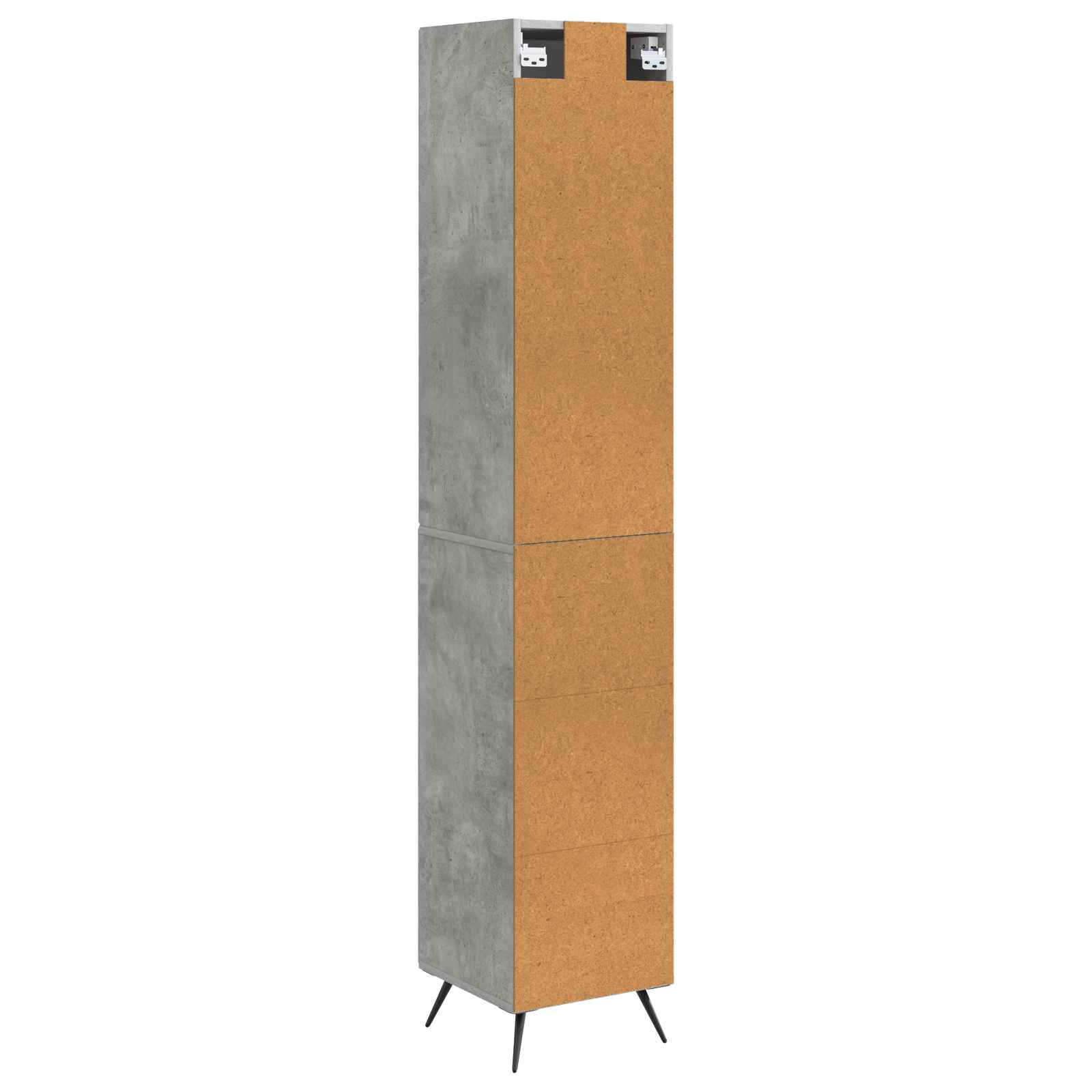Σέτ Ντουλαπιών 2 pcs Γκρι Σκυροδέματος 34,5 x 34,5 x 90 εκ. - Pakobazaar