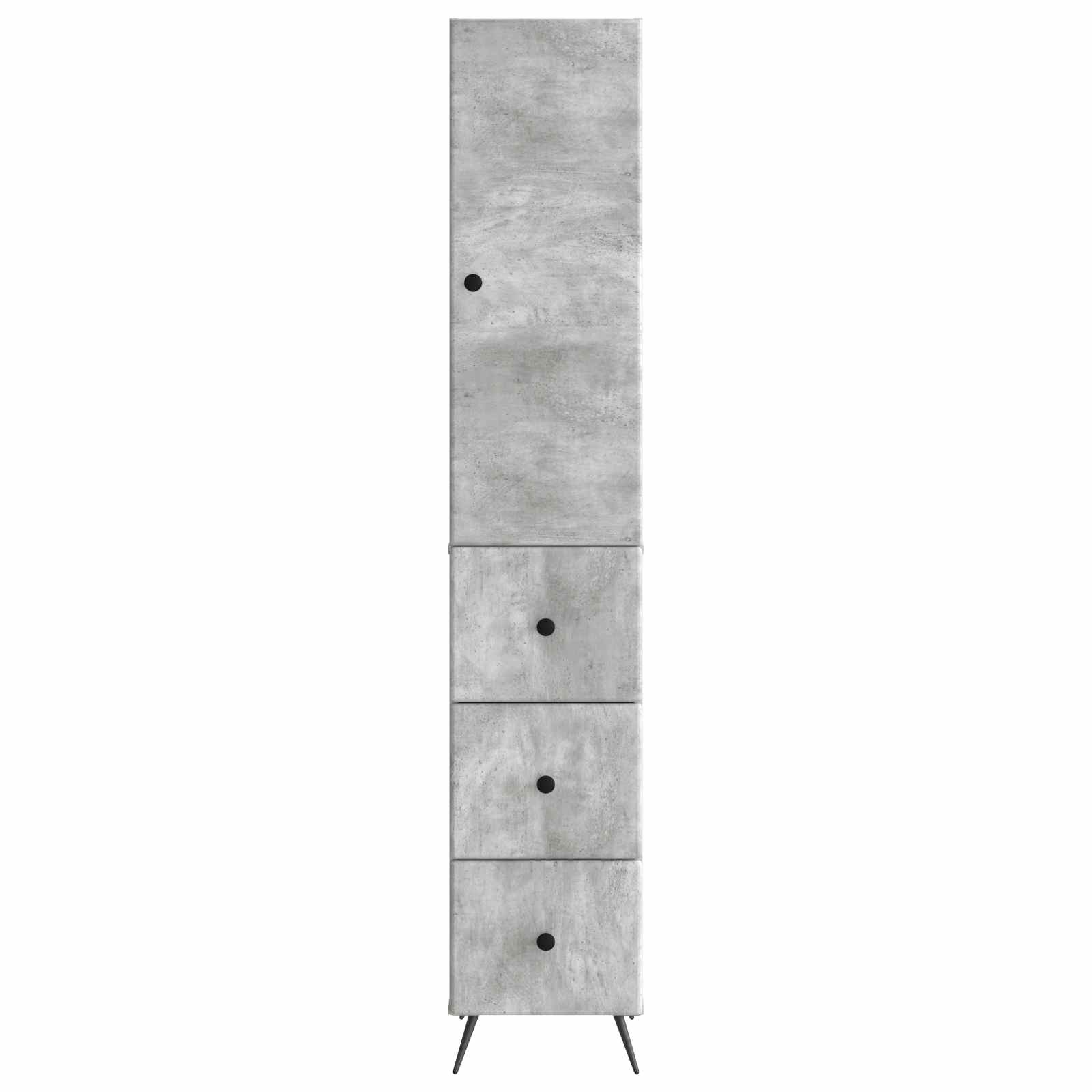 Σέτ Ντουλαπιών 2 pcs Γκρι Σκυροδέματος 34,5 x 34,5 x 90 εκ. - Pakobazaar