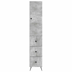 Σέτ Ντουλαπιών 2 pcs Γκρι Σκυροδέματος 34,5 x 34,5 x 90 εκ. - Pakobazaar
