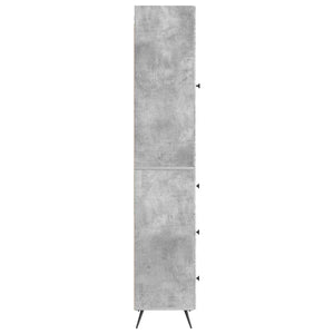 Σέτ Ντουλαπιών 2 pcs Γκρι Σκυροδέματος 34,5 x 34,5 x 90 εκ. - Pakobazaar