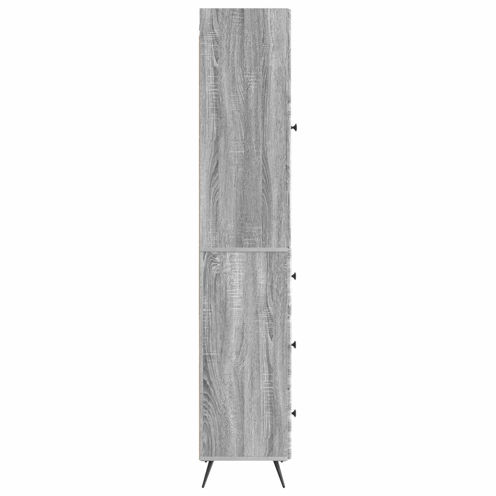 Σέτ Ντουλαπιών 2 pcs Γκρι Sonoma 34,5 x 34,5 x 90 εκ. - Pakobazaar
