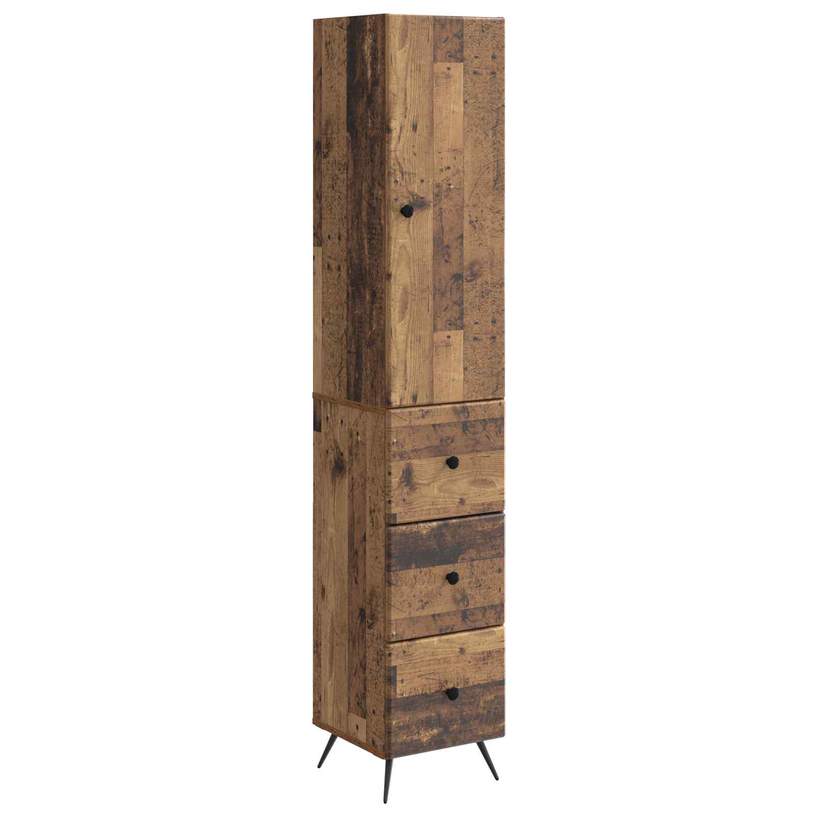 Σέτ Ντουλαπιών 2 pcs Παλαιωμένο ξύλο 34,5 x 34,5 x 90 εκ. - Pakobazaar