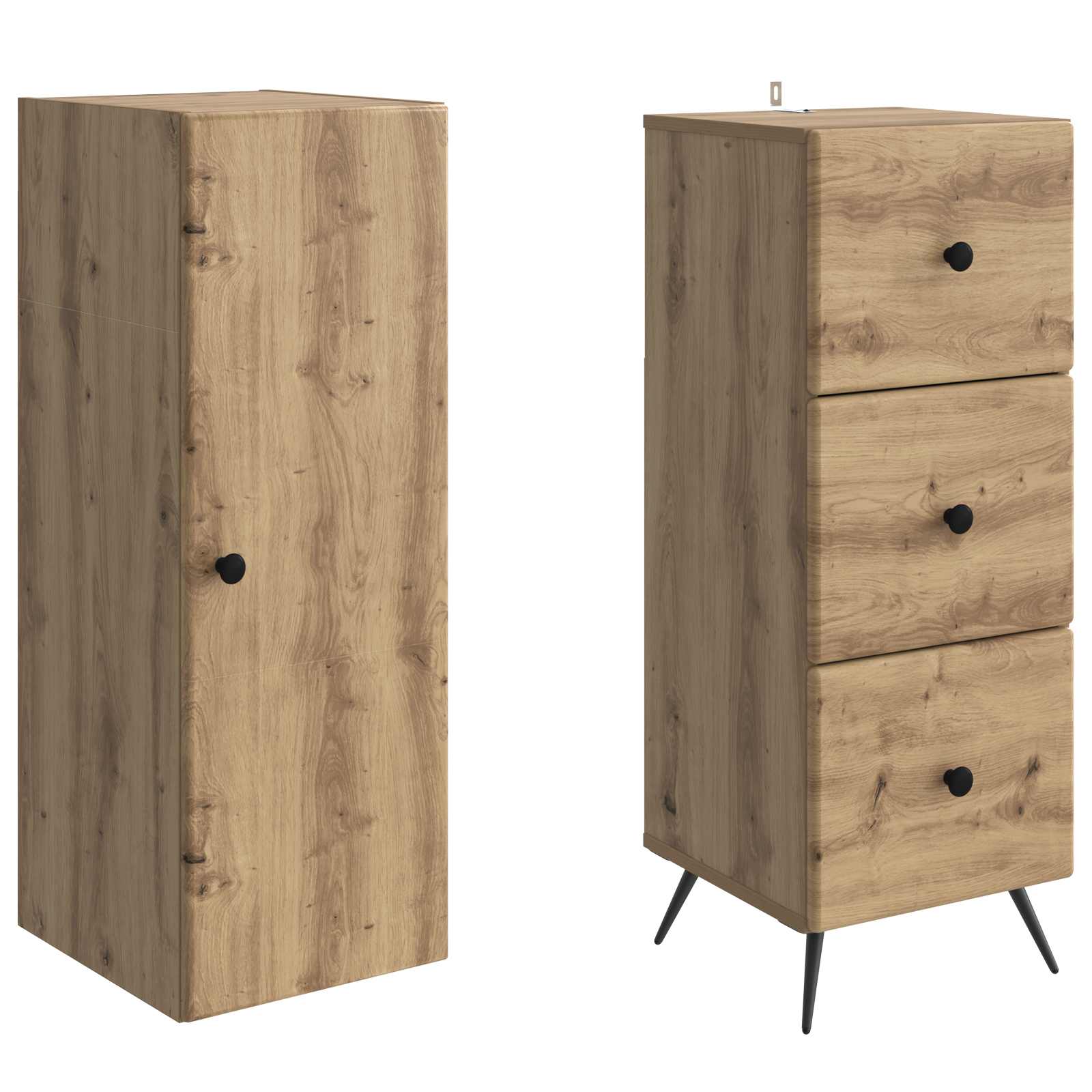 Σέτ Ντουλαπιών 2 pcs Artisan Δρυς 34,5 x 34,5 x 90 εκ. - Pakobazaar