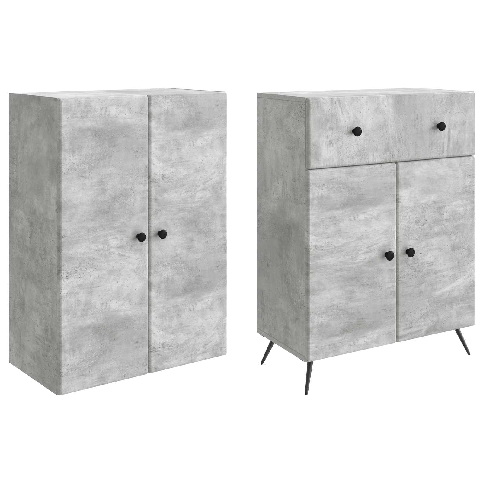 2 pcs Γκρι Σκυροδέματος - Pakobazaar