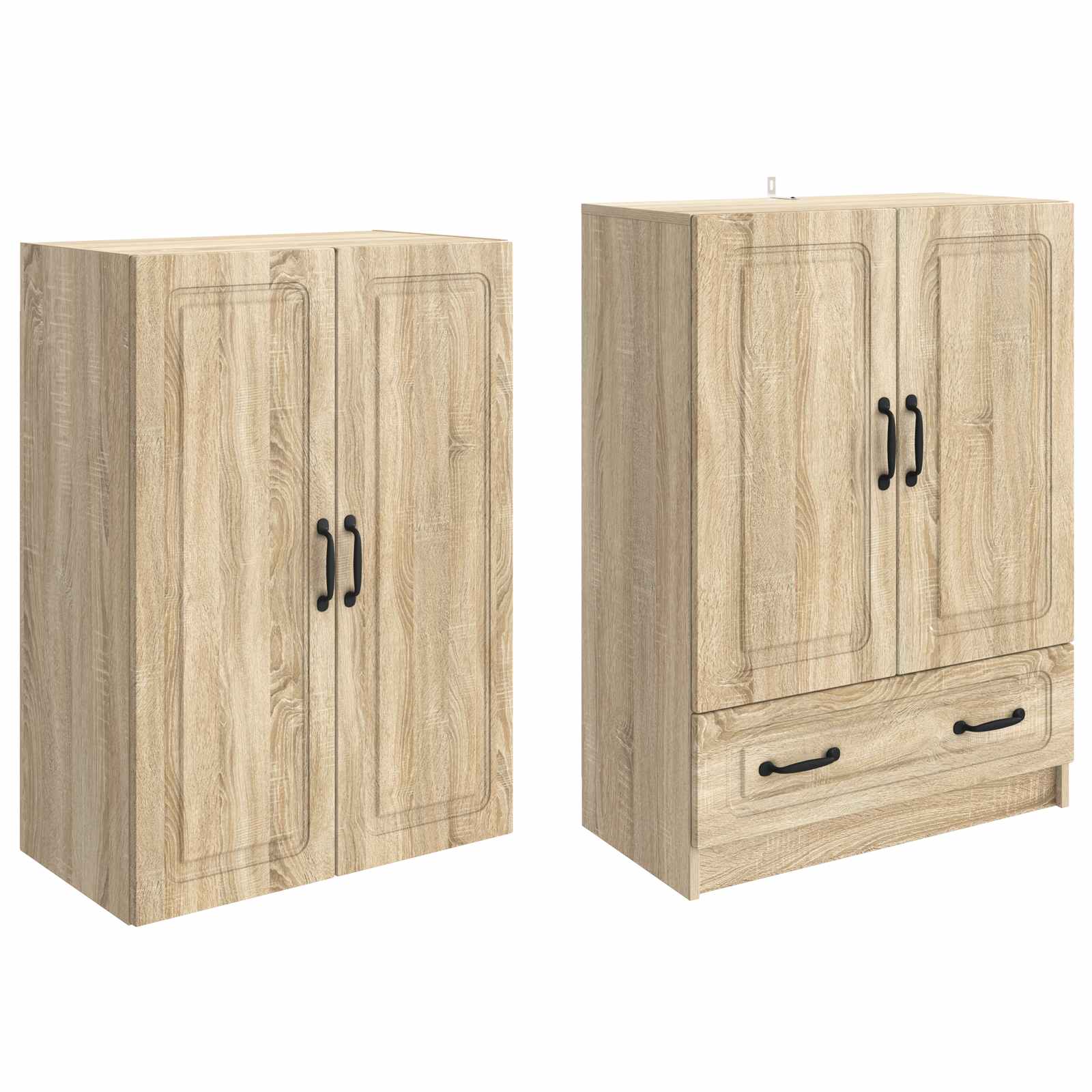 Σέτ Ντουλαπιών 2 pcs Sonoma Δρυς Επεξεργασμένο Ξύλο - Pakobazaar