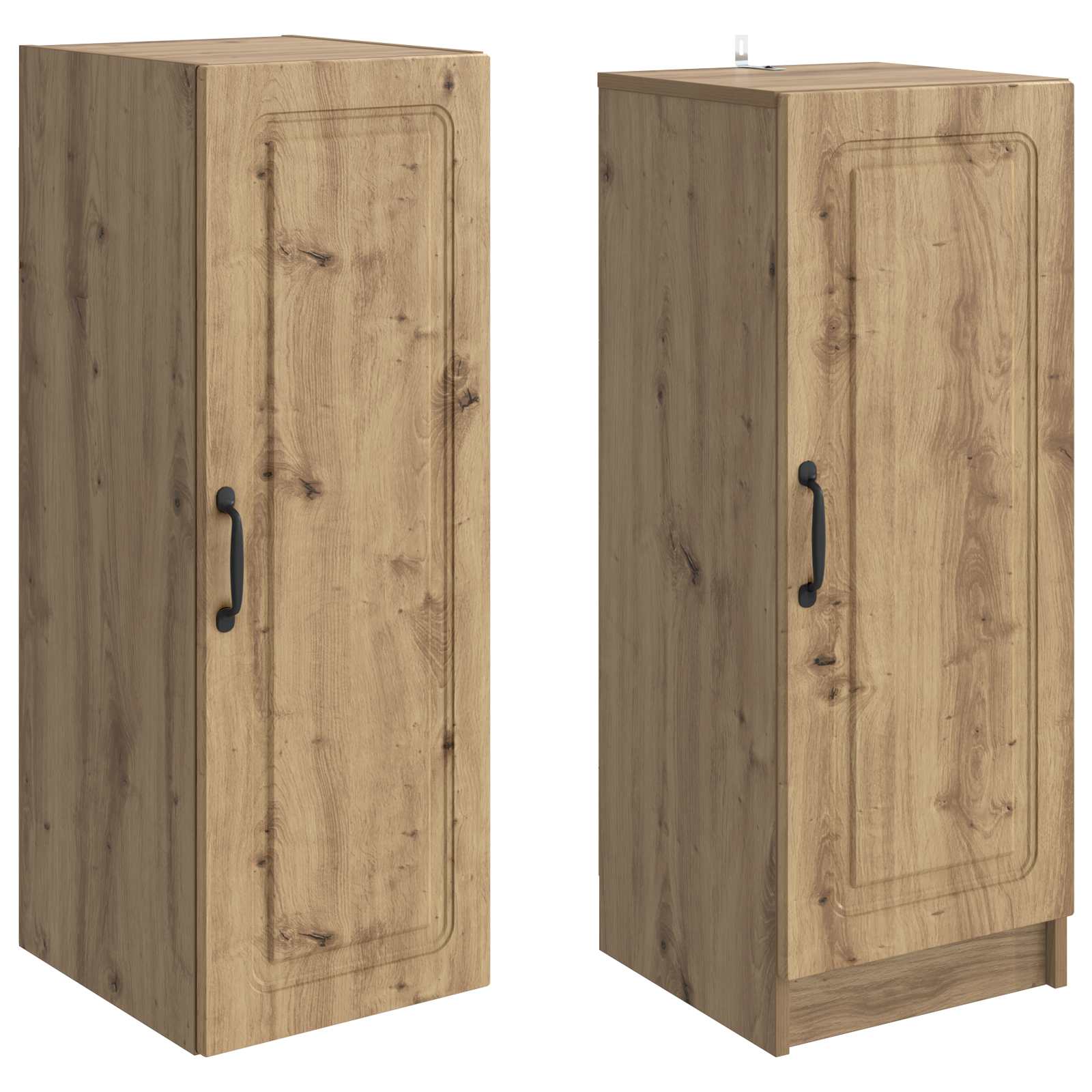 Σέτ Ντουλαπιών 2 pcs Artisan Δρυς Επεξεργασμένο Ξύλο - Pakobazaar