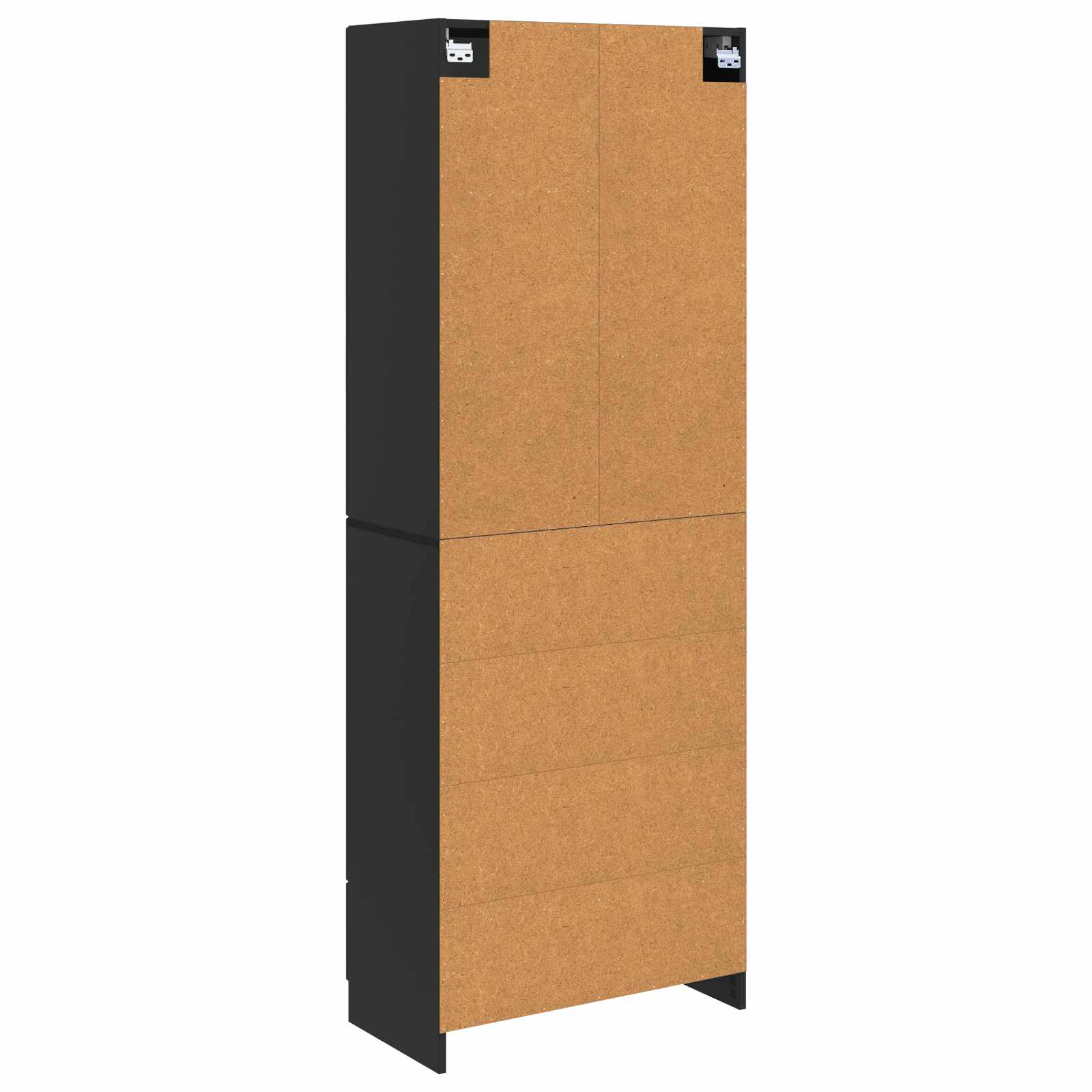 Σέτ Ντουλαπιών 2 pcs Μαύρο 66 x 34,5 x 87 εκ. - Pakobazaar