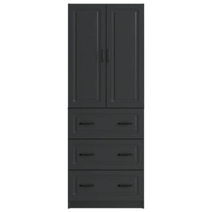Σέτ Ντουλαπιών 2 pcs Μαύρο 66 x 34,5 x 87 εκ. - Pakobazaar