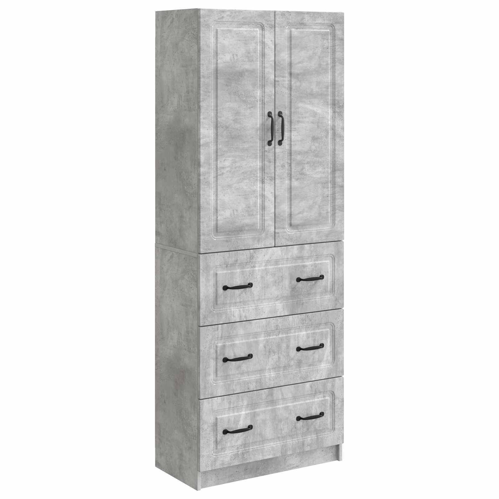 Σέτ Ντουλαπιών 2 pcs Γκρι Σκυροδέματος 66 x 34,5 x 87 εκ. - Pakobazaar