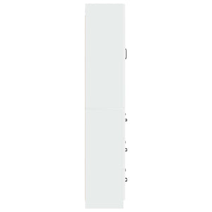 Σέτ Ντουλαπιών 2 pcs Γυαλιστερό Λευκό 66 x 34,5 x 87 εκ. - Pakobazaar