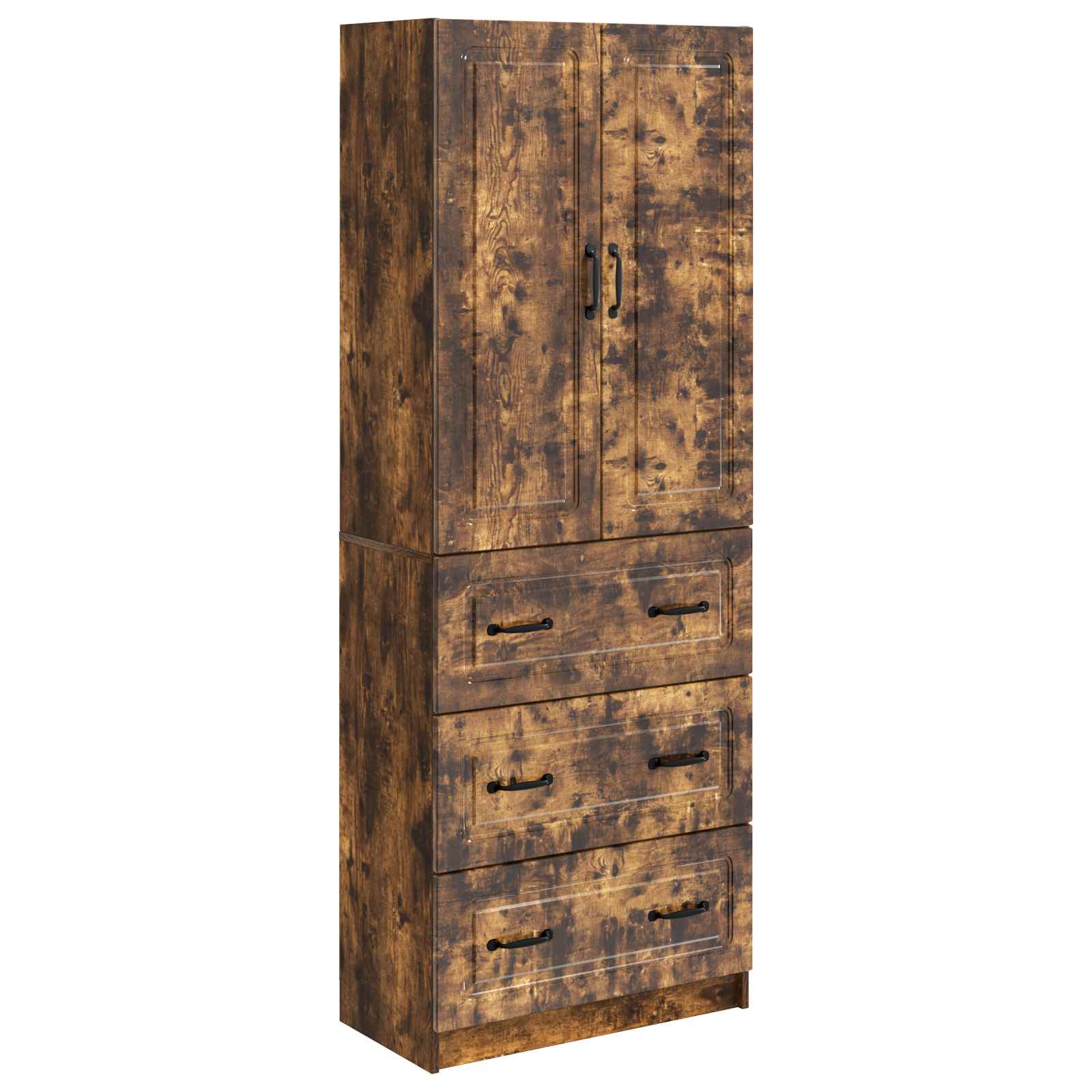 Σέτ Ντουλαπιών 2 pcs Καπνισμένο Ξύλο Δρυός 66 x 34,5 x 87 εκ. - Pakobazaar