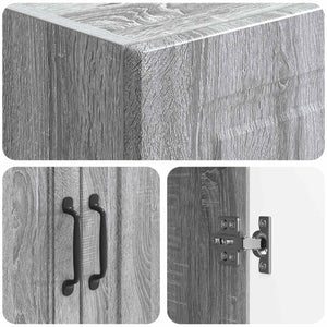 Σέτ Ντουλαπιών 2 pcs Γκρι Sonoma 66 x 34,5 x 87 εκ. - Pakobazaar